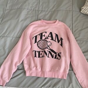 Pink tennis sweater